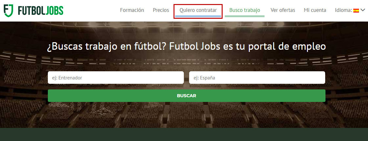 Cómo publicar una oferta de empleo en FutbolJobs Futboljobs